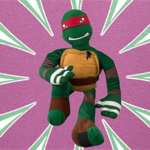 Nickelodeon Teenage Mutant Ninja Turtles Leonardo Plush 13” Like New - Picture 1 of 3